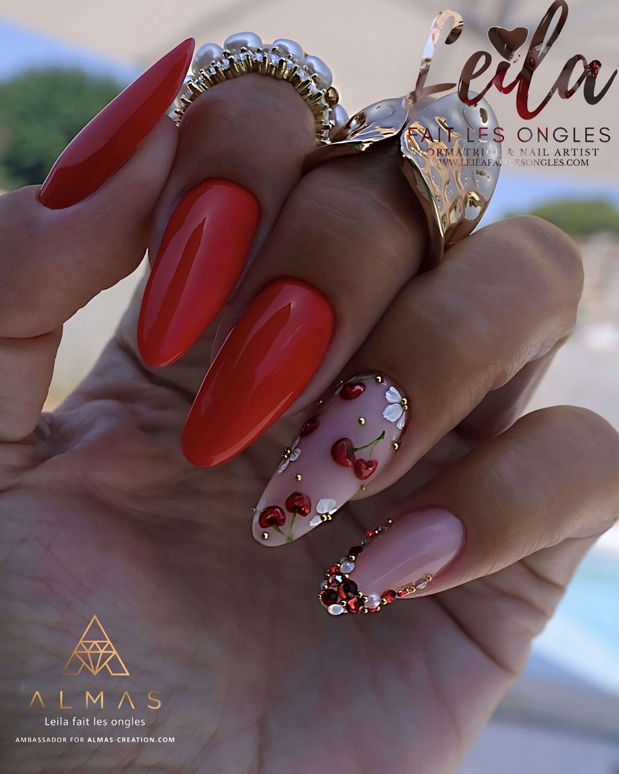 Nail Art Cerises