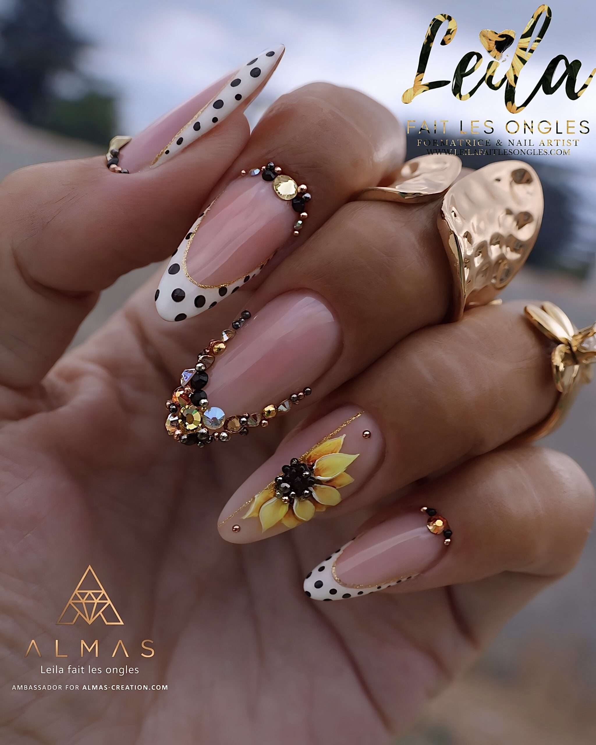 Nail Art Tournesol